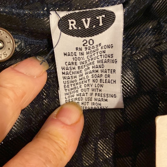 R.V.T. Jeans snakeskin new - Picture 8 of 9